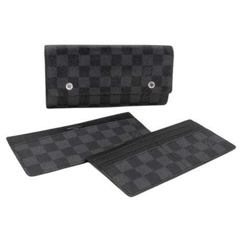 louis vuitton damier long wallet|Louis Vuitton damier graphite wallet.